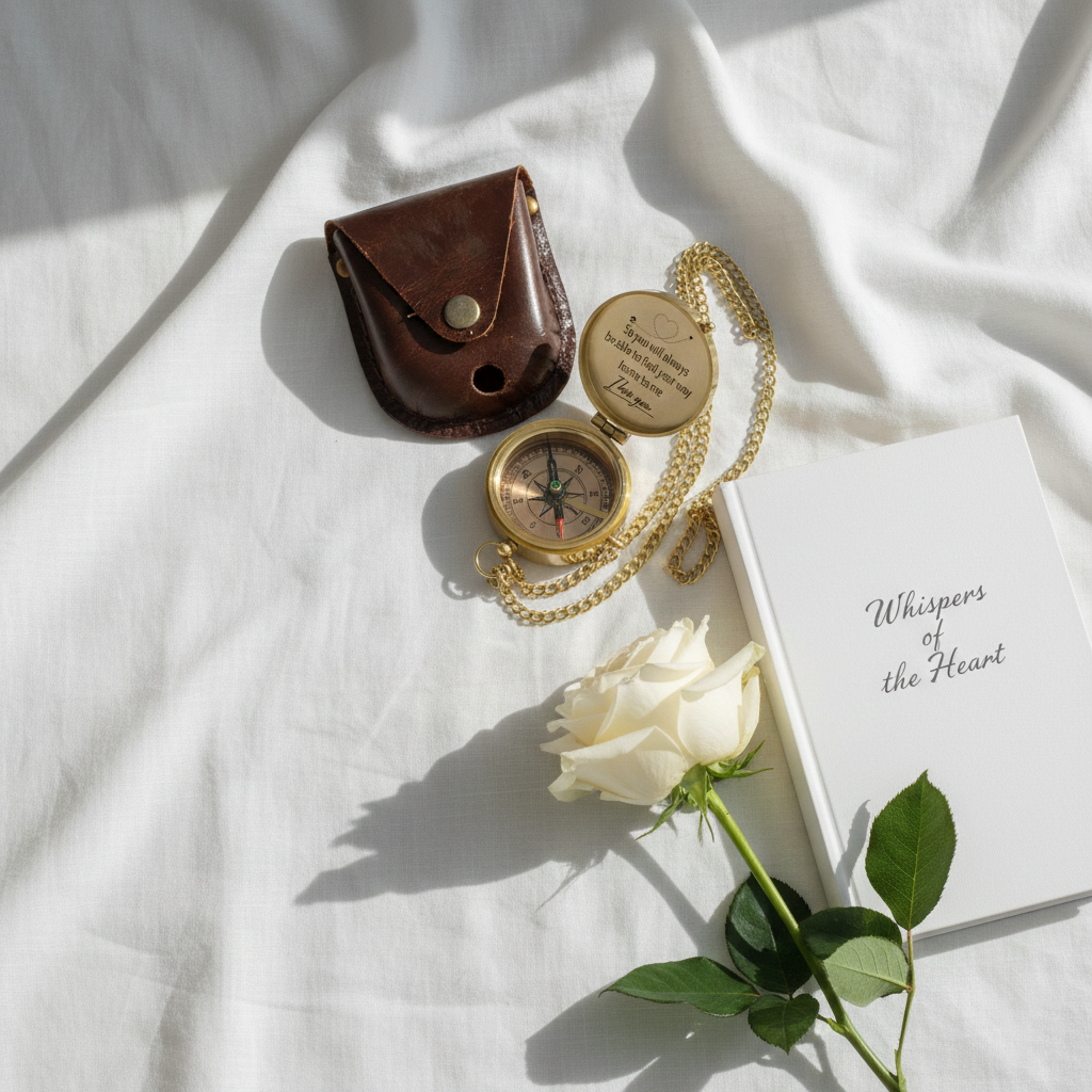 Personalised Engraved Brass Compass – Meaningful Keepsake Gift