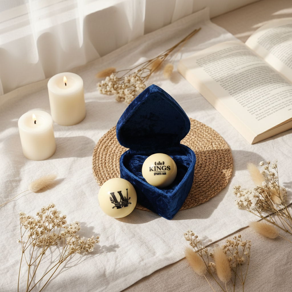Personalized Cue Ball with Custom Name Engraving | Monogram Pool Ball Gift | Billiards Gift for Him